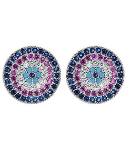 Sapphire Evil Eye Studs